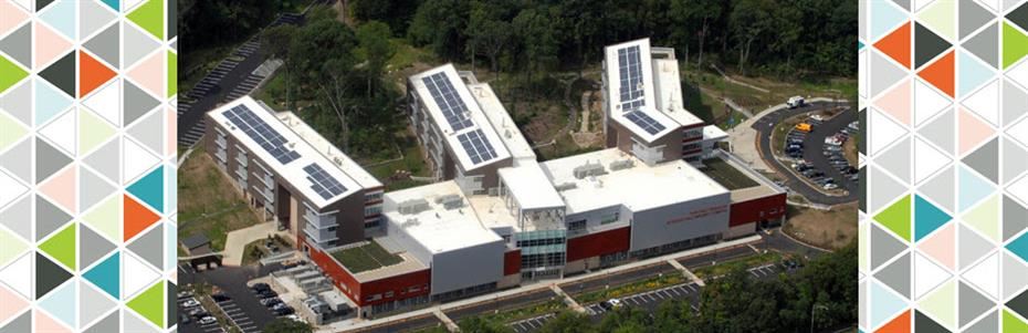 Helicopter View of School Campus 